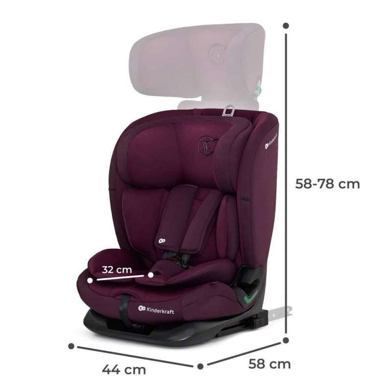 KINDERKRAFT AUTOSEDITE ONETO3 76-150CM CHERRY PEARL
