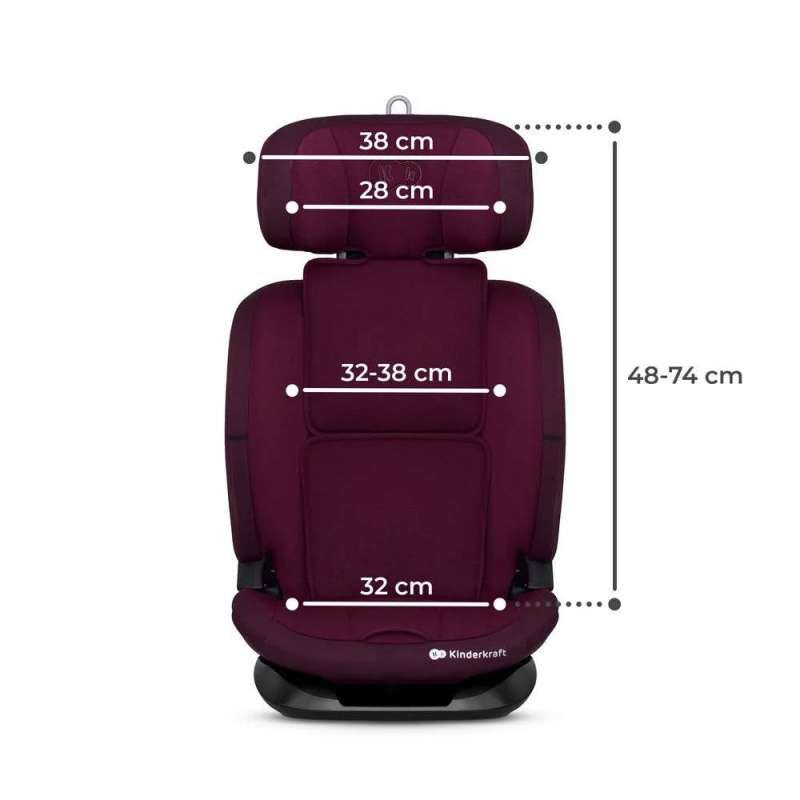 KINDERKRAFT AUTOSEDITE ONETO3 76-150CM CHERRY PEARL