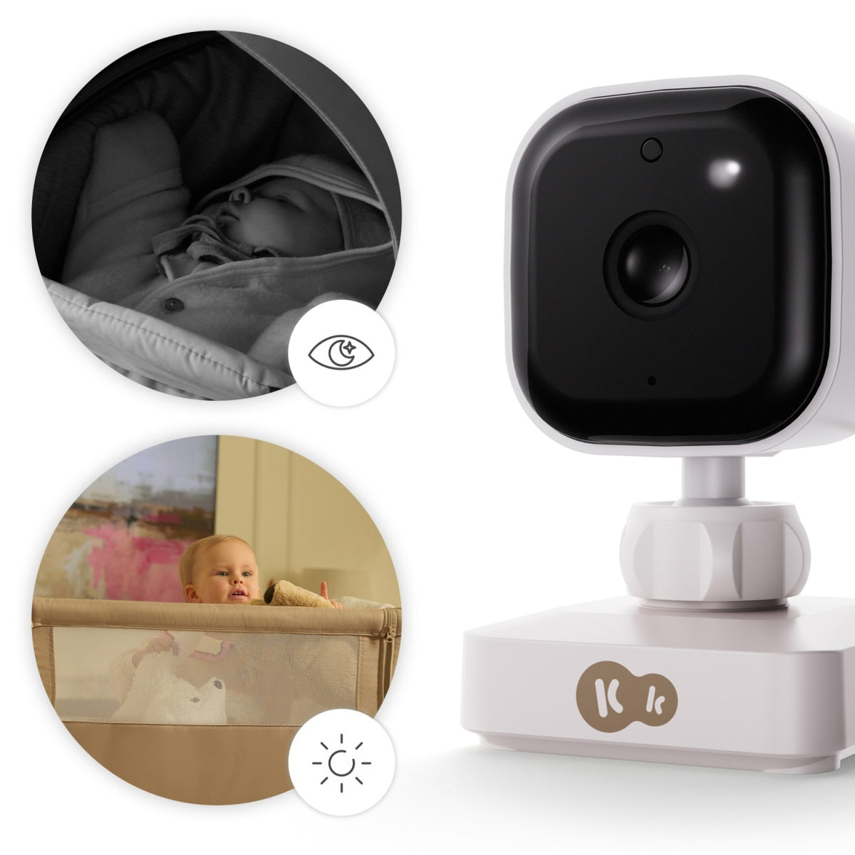 KINDERKRAFT BABY KAMERA NIGHTEYE TRAVEL WHITE