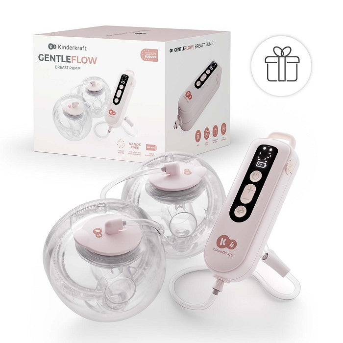 KINDERKRAFT DUPLA ELEKTRIČNA PUMPICA ZA GRUDI GENTLEFLOW PINK