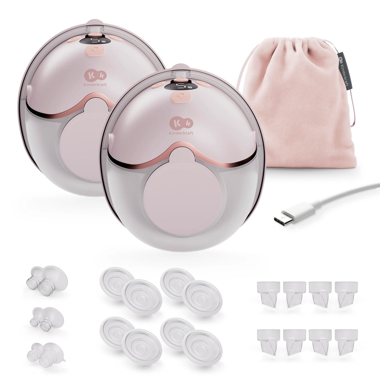 KINDERKRAFT ELEKTRIČNA PUMPICA ZA GRUDI MAMAFLOW PINK DOUBLE