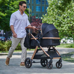 KINDERKRAFT ESME PRO KOLICA ZA BEBE 3U1 PURE BLACK