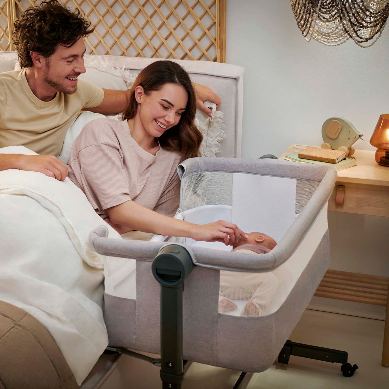KINDERKRAFT KOLEVKA 2U1 NESTEE UP 2 LIGHT GREY