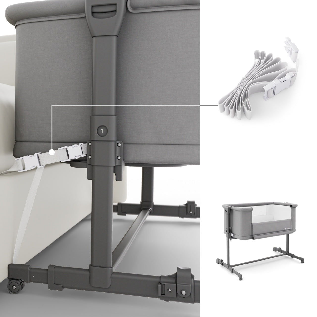 KINDERKRAFT KOLEVKA NESTE GROW 2 DARK GREY