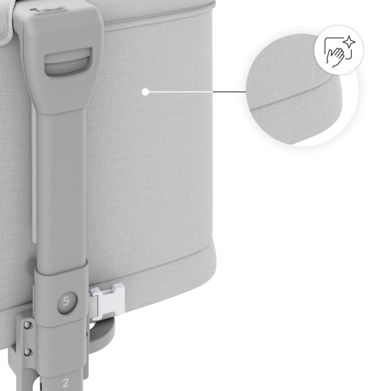 KINDERKRAFT KOLEVKA NESTE GROW 2 LIGHT GREY