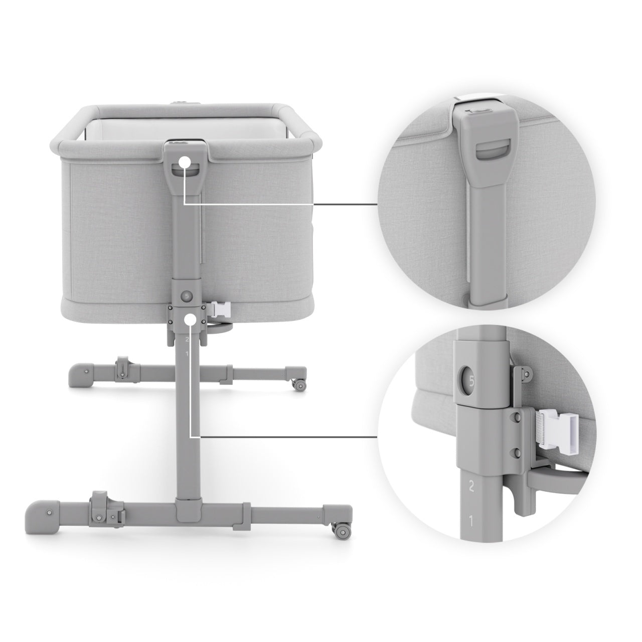 KINDERKRAFT KOLEVKA NESTE GROW 2 LIGHT GREY