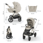 KINDERKRAFT KOLICA 2U1 PRIME 3 BEIGE