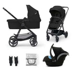 KINDERKRAFT KOLICA 3U1 NEWLY MINK PRO CLASSIC BLACK