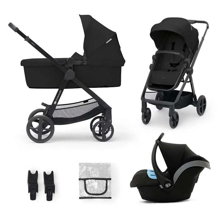 KINDERKRAFT KOLICA 3U1 NEWLY MINK PRO CLASSIC BLACK