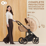 KINDERKRAFT KOLICA 3U1 PRIME 2 PRO BEIGE