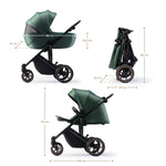 KINDERKRAFT KOLICA 3U1 PRIME 2 PRO GREEN