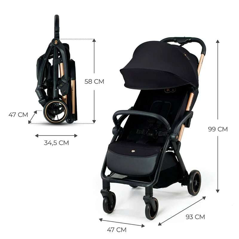 KINDERKRAFT KOLICA APINO RAVEN BLACK