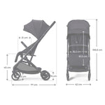 KINDERKRAFT KOLICA INDY 3 COAL BLACK