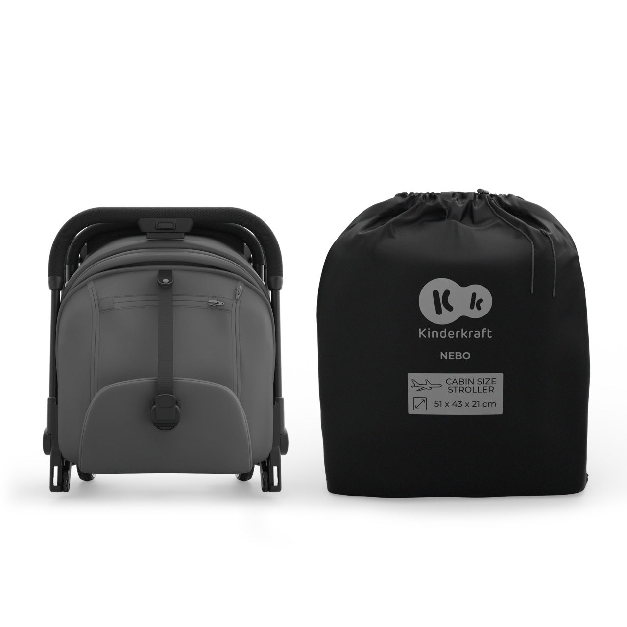 KINDERKRAFT KOLICA NEBO GREY