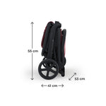 Kinderkraft kolica NUBI 3 DARK RUBY