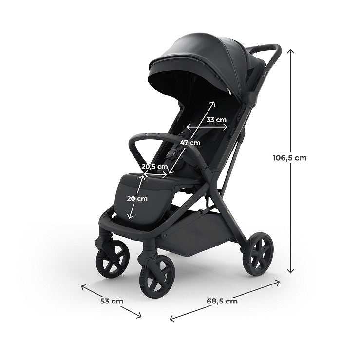 Kinderkraft kolica NUBI 3 MIDNIGHT BLACK