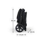 Kinderkraft kolica NUBI 3 MIDNIGHT BLACK
