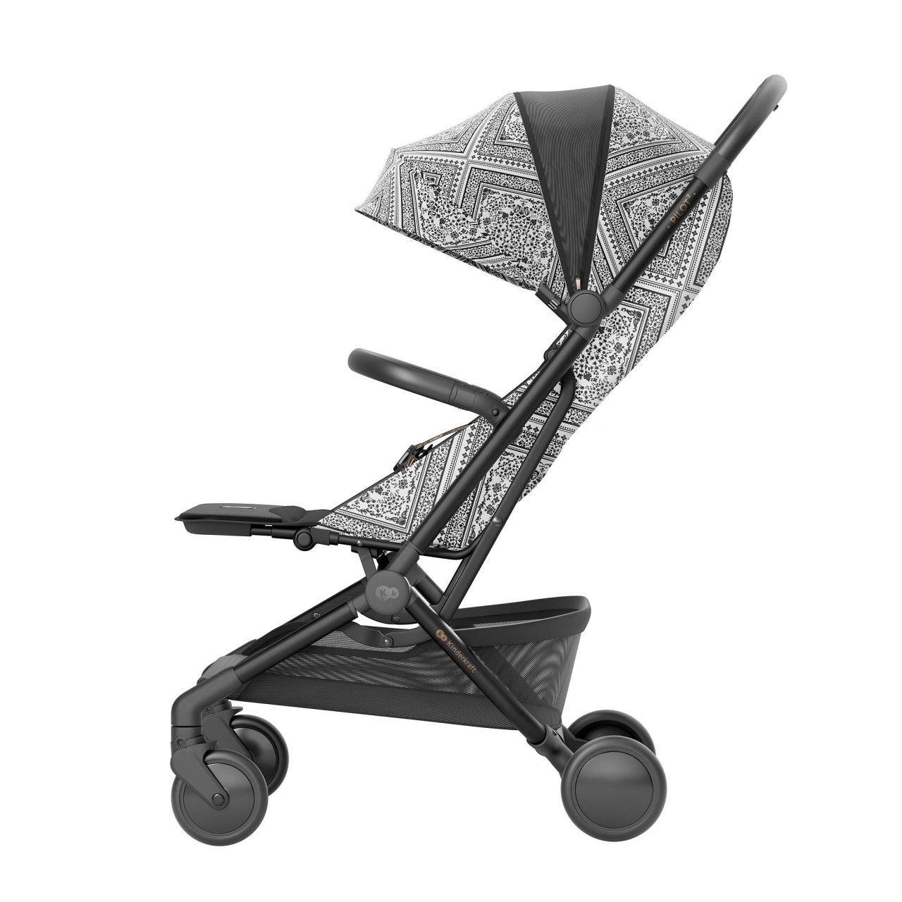 KINDERKRAFT KOLICA PILOT 2 BIZUU LUNAR BLACK
