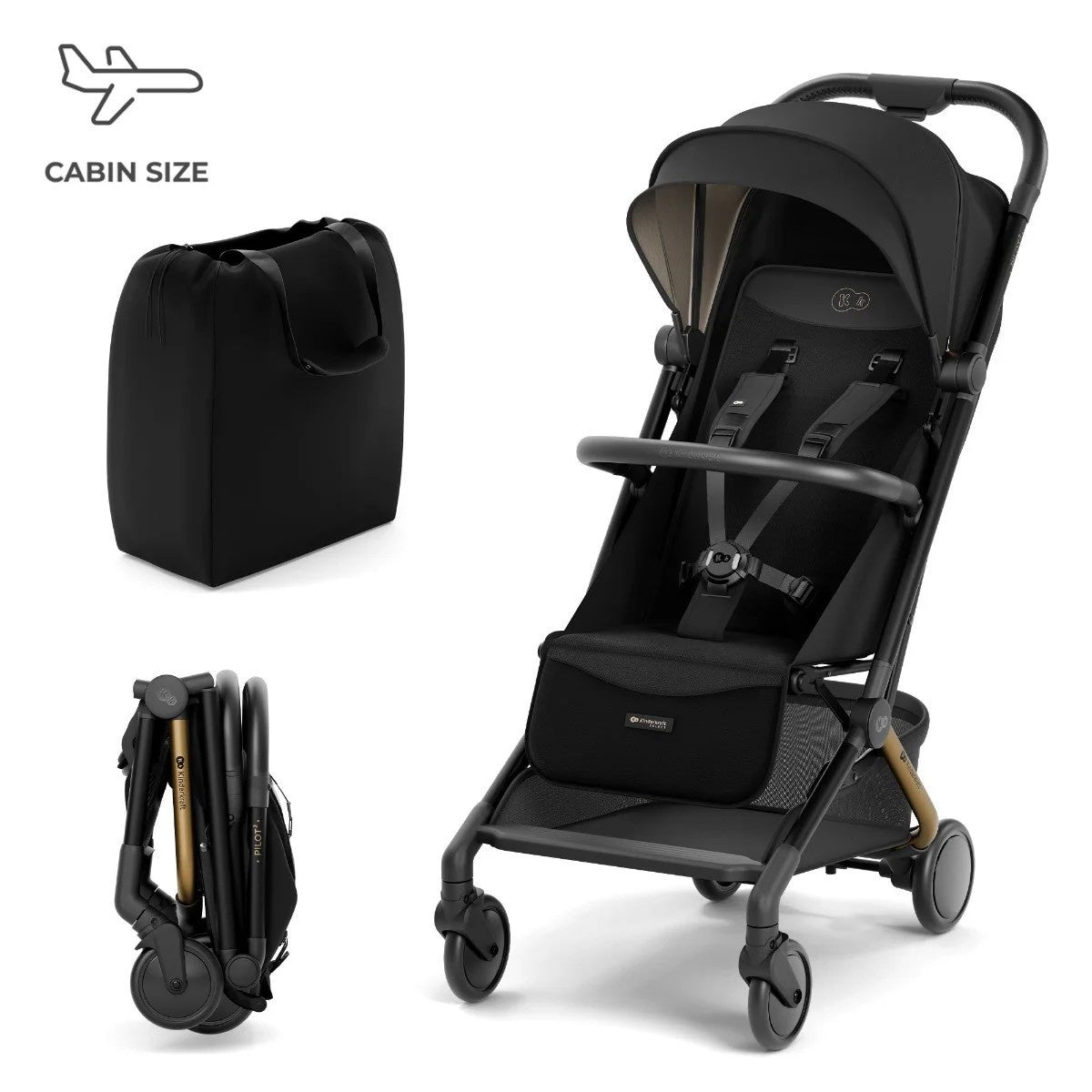 KINDERKRAFT KOLICA PILOT 2 MIDNIGHT BLACK