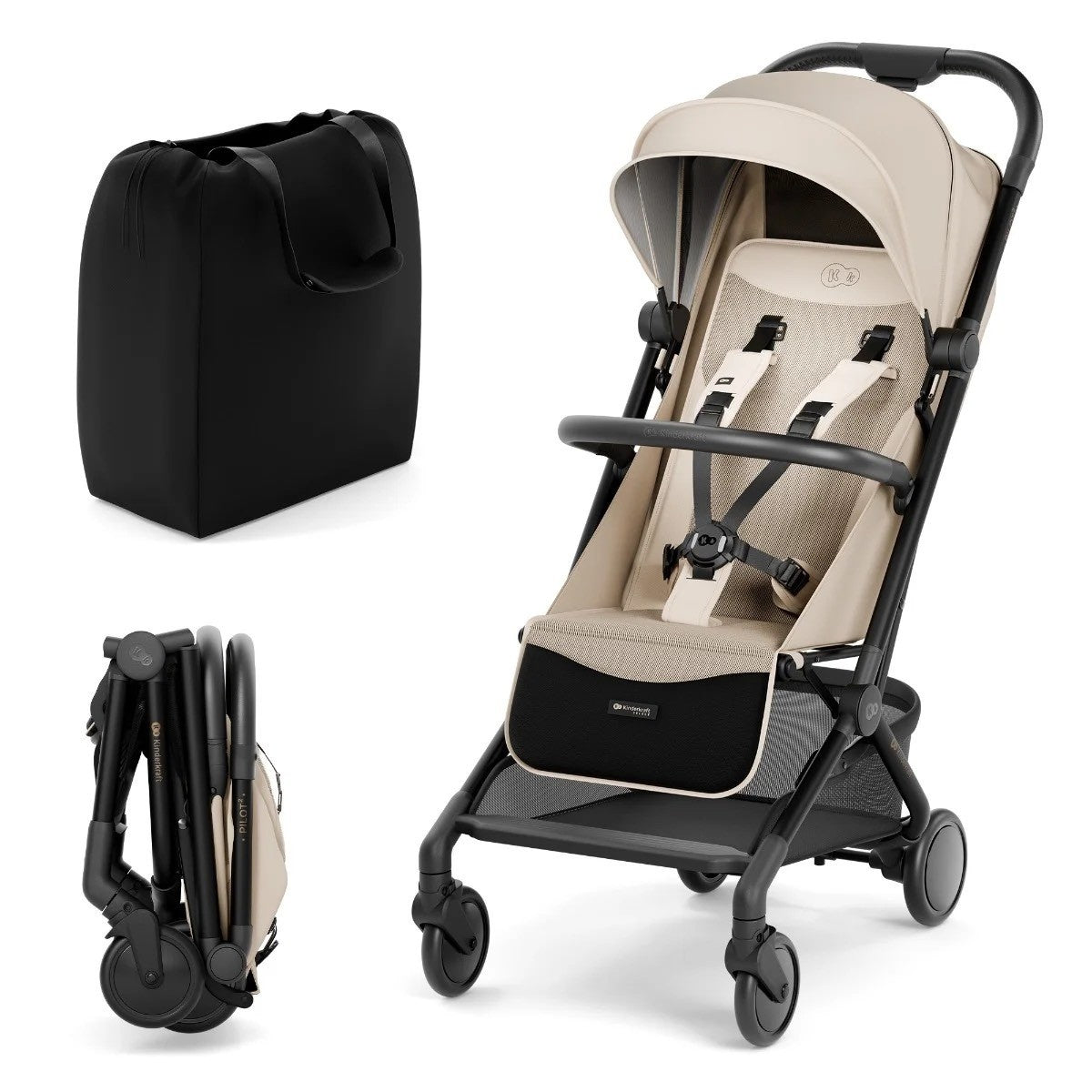 KINDERKRAFT KOLICA PILOT 2 SOFT BEIGE