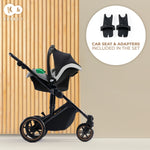 Kinderkraft kolica PRIME 2 3u1 MINK PRO SHADOW GREY