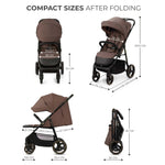 KINDERKRAFT KOLICA TRIG 3 GRANITE BROWN