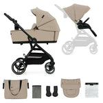 KINDERKRAFT KOLICA YOXI 2u1 SAND BEIGE