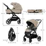 KINDERKRAFT KOLICA YOXI 2u1 SAND BEIGE