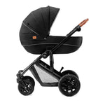 KINDERKRAFT KOLICA ZA BEBE 3U1 PRIME MINK PRO BLACK