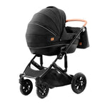KINDERKRAFT KOLICA ZA BEBE 3U1 PRIME MINK PRO BLACK