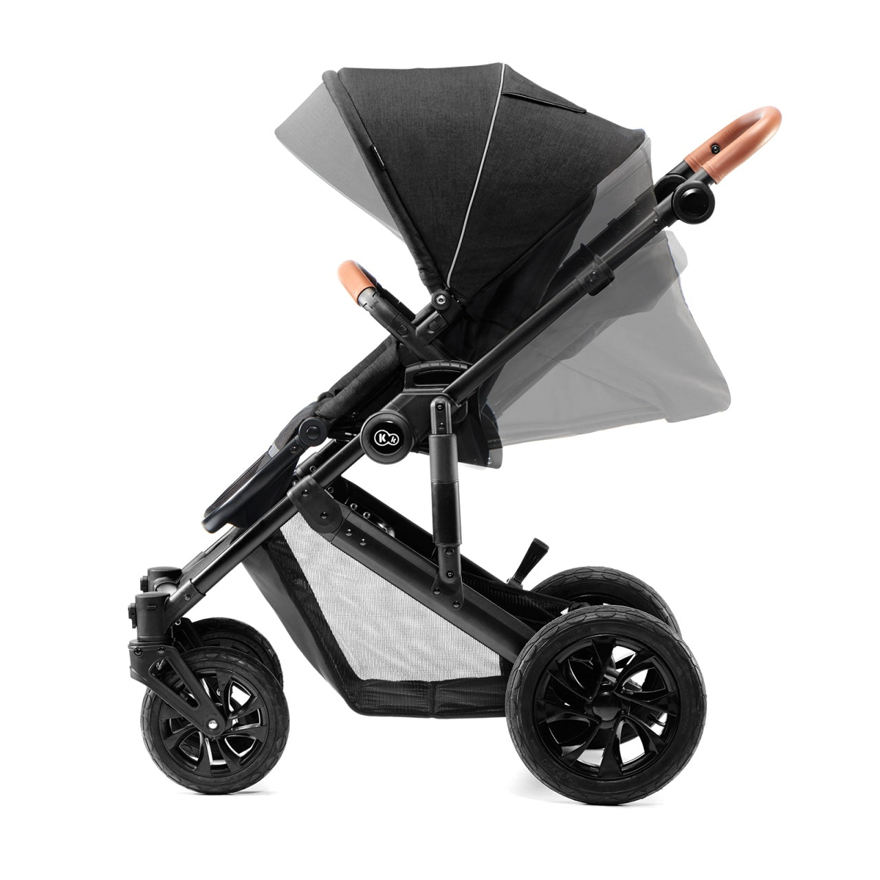 KINDERKRAFT KOLICA ZA BEBE 3U1 PRIME MINK PRO BLACK