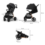KINDERKRAFT KOLICA ZA BEBE GRANDE 2 BLACK