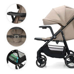 KINDERKRAFT KOLICA ZA BEBE SA TACNOM TRIG 3 BEIGE