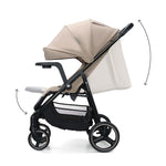 KINDERKRAFT KOLICA ZA BEBE SA TACNOM TRIG 3 BEIGE