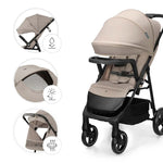 KINDERKRAFT KOLICA ZA BEBE SA TACNOM TRIG 3 BEIGE