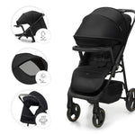 KINDERKRAFT KOLICA ZA BEBE SA TACNOM TRIG 3 BLACK
