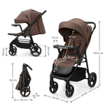 KINDERKRAFT KOLICA ZA BEBE SA TACNOM TRIG 3 BROWN
