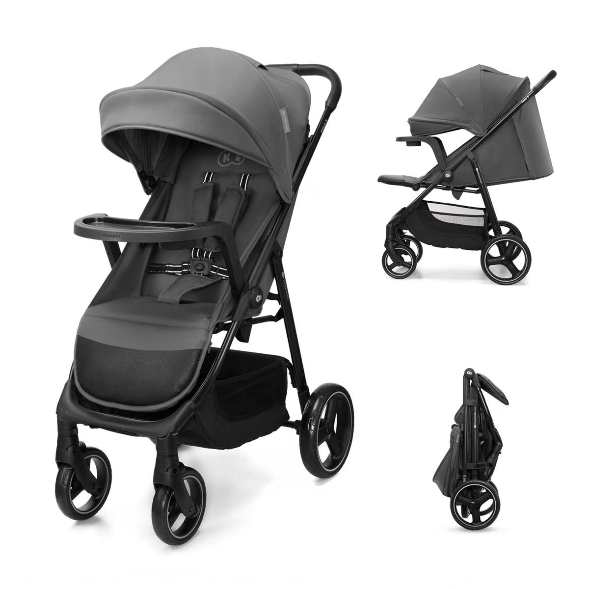 KINDERKRAFT KOLICA ZA BEBE SA TACNOM TRIG 3 GREY