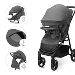 KINDERKRAFT KOLICA ZA BEBE SA TACNOM TRIG 3 GREY