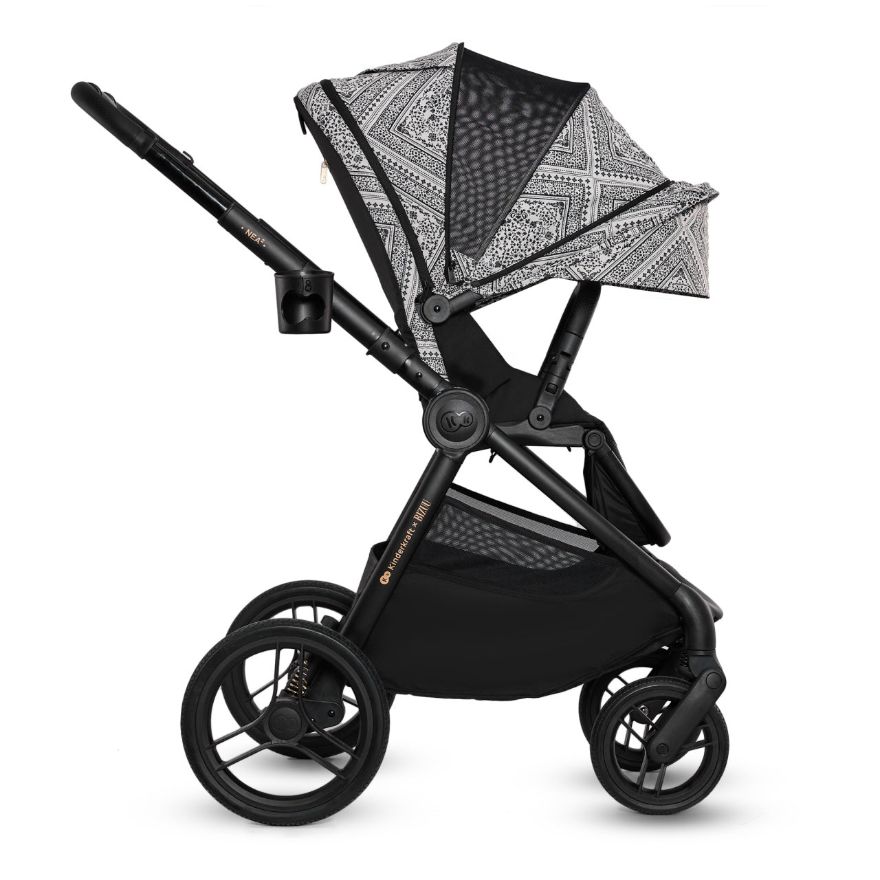 KINDERKRAFT KOLICA ZA BEBE SET 2U1 NEA 2 LUNAR BLACK BIZUU