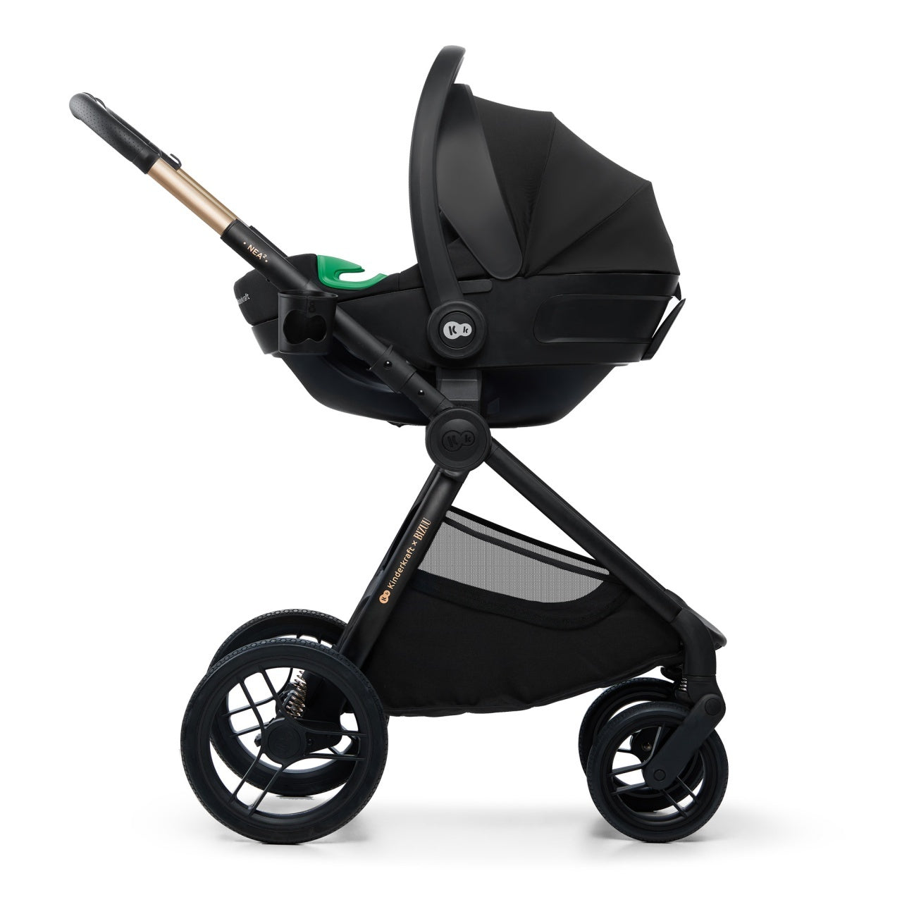 KINDERKRAFT KOLICA ZA BEBE SET 2U1 NEA 2 LUNAR BLACK BIZUU