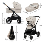 KINDERKRAFT KOLICA ZA BEBE SET 2U1 NEA 2 SOFT BEIGE