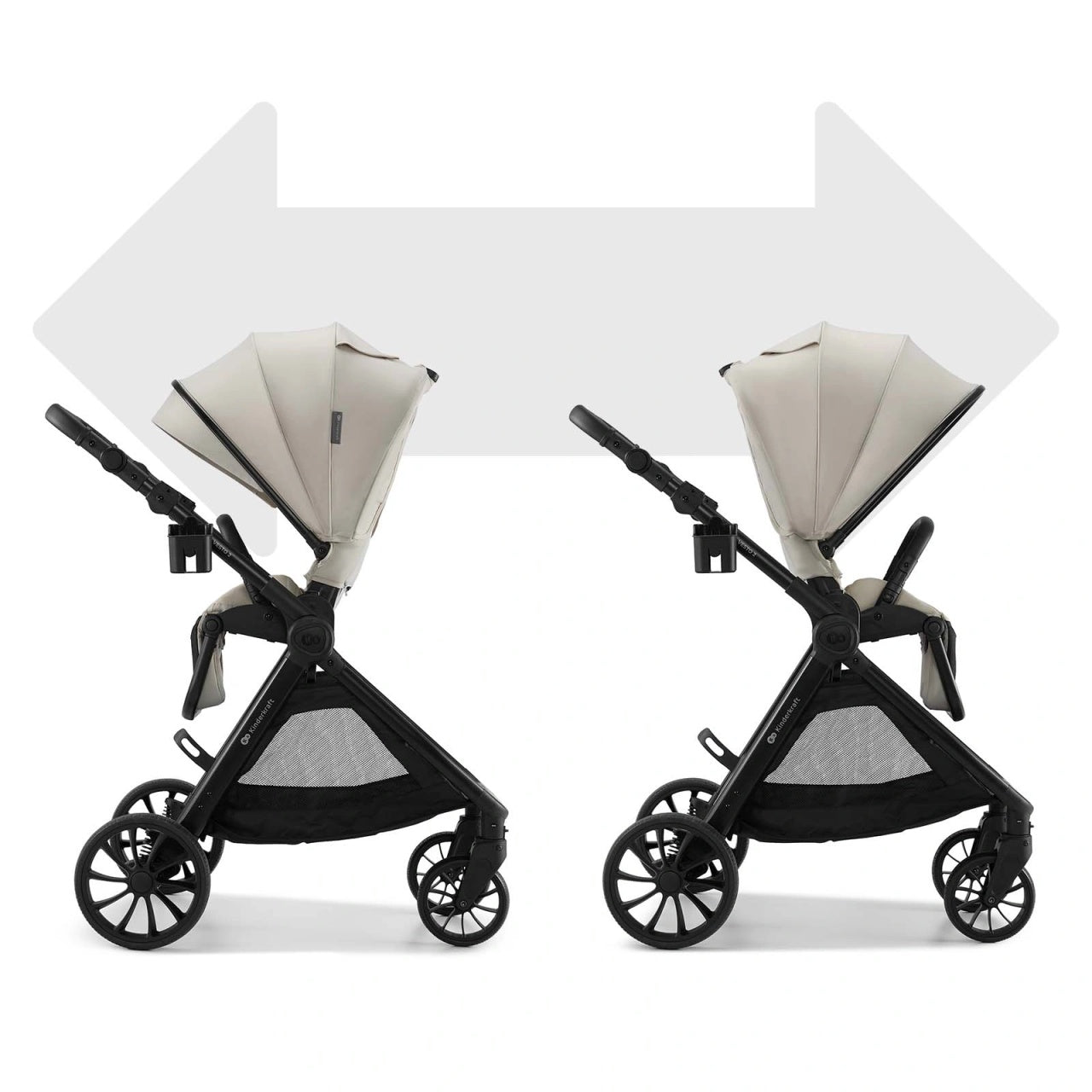 KINDERKRAFT KOLICA ZA BEBE SET 3U1 VESTO 2 BEIGE
