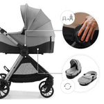 KINDERKRAFT KOLICA ZA BEBE SET 3U1 VESTO 2 GREY