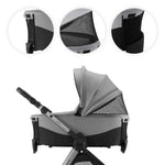 KINDERKRAFT KOLICA ZA BEBE SET 3U1 VESTO 2 GREY