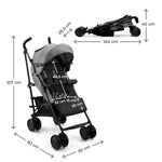 KINDERKRAFT KOLICA ZA BEBE SIESTA 2 GREY