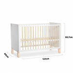 KINDERKRAFT KREVETAC NICO WOODEN WHITE