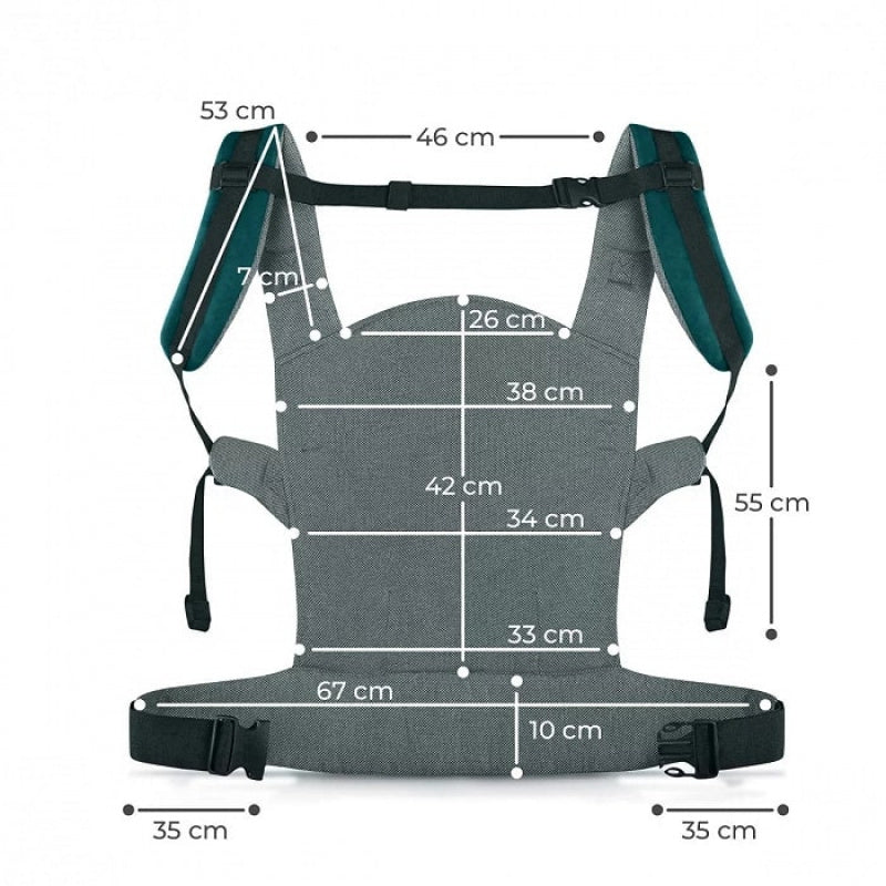 KINDERKRAFT MILO NOSILJKA ZA BEBE NATURE VIBES GREEN