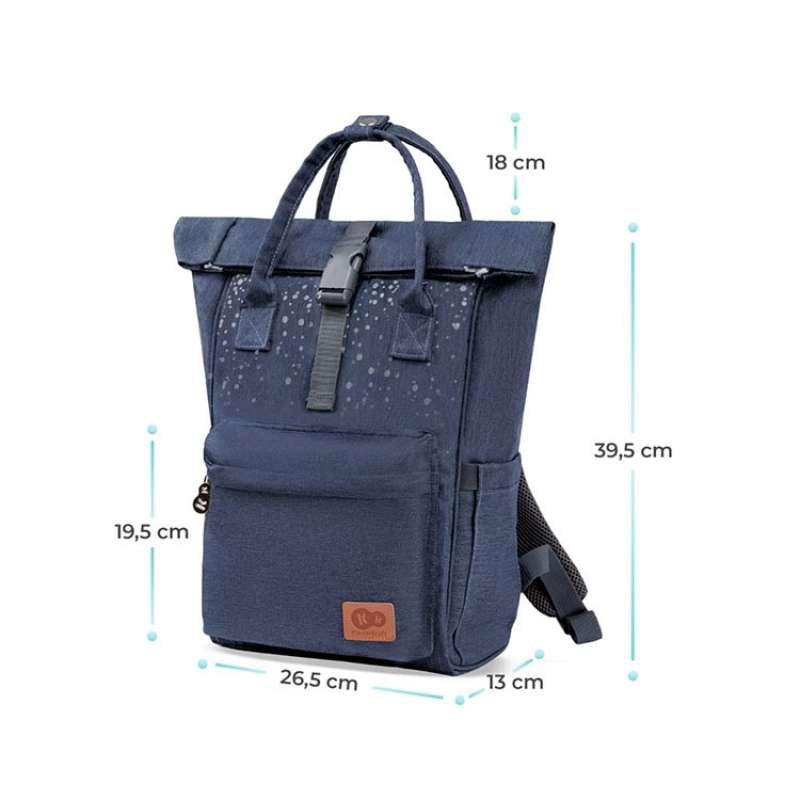 KINDERKRAFT MOONPACK RANAC ZA MAMU CONFETTI DENIM