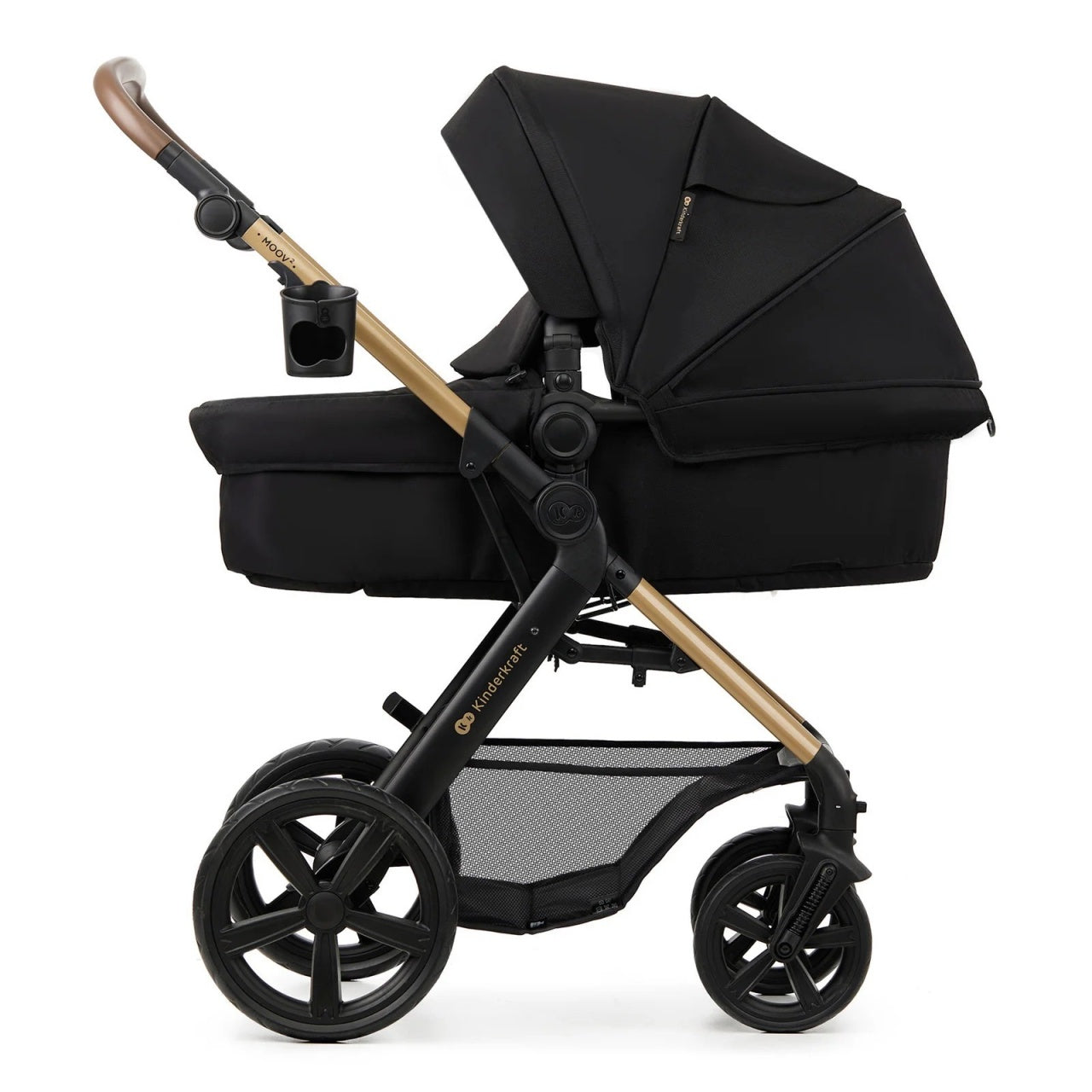 KINDERKRAFT MOOV 2 KOLICA ZA BEBE 3U1 PURE BLACK